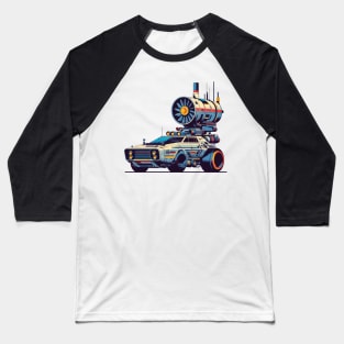 Sci-Fi Car Baseball T-Shirt